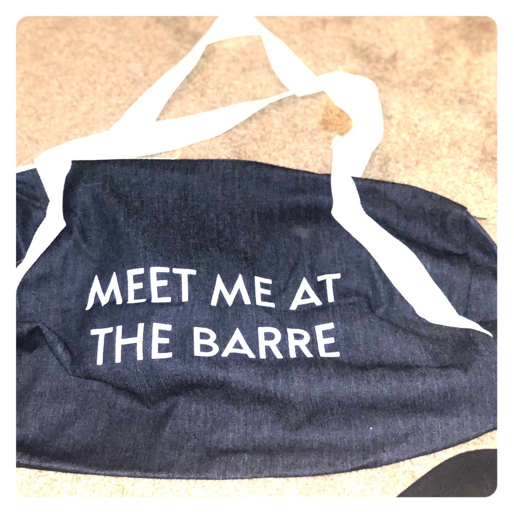 ‘Meet me at the Barre’ duffle bag